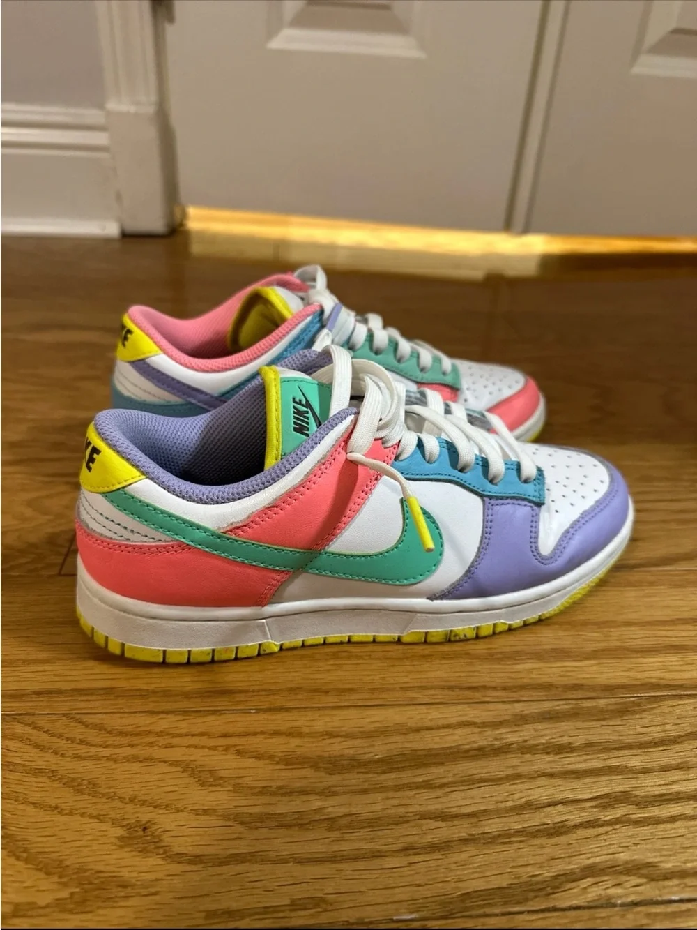 Nike Kids Low-Top Sneakers - Pink, Purple, Mint, Blue, Yellow, White